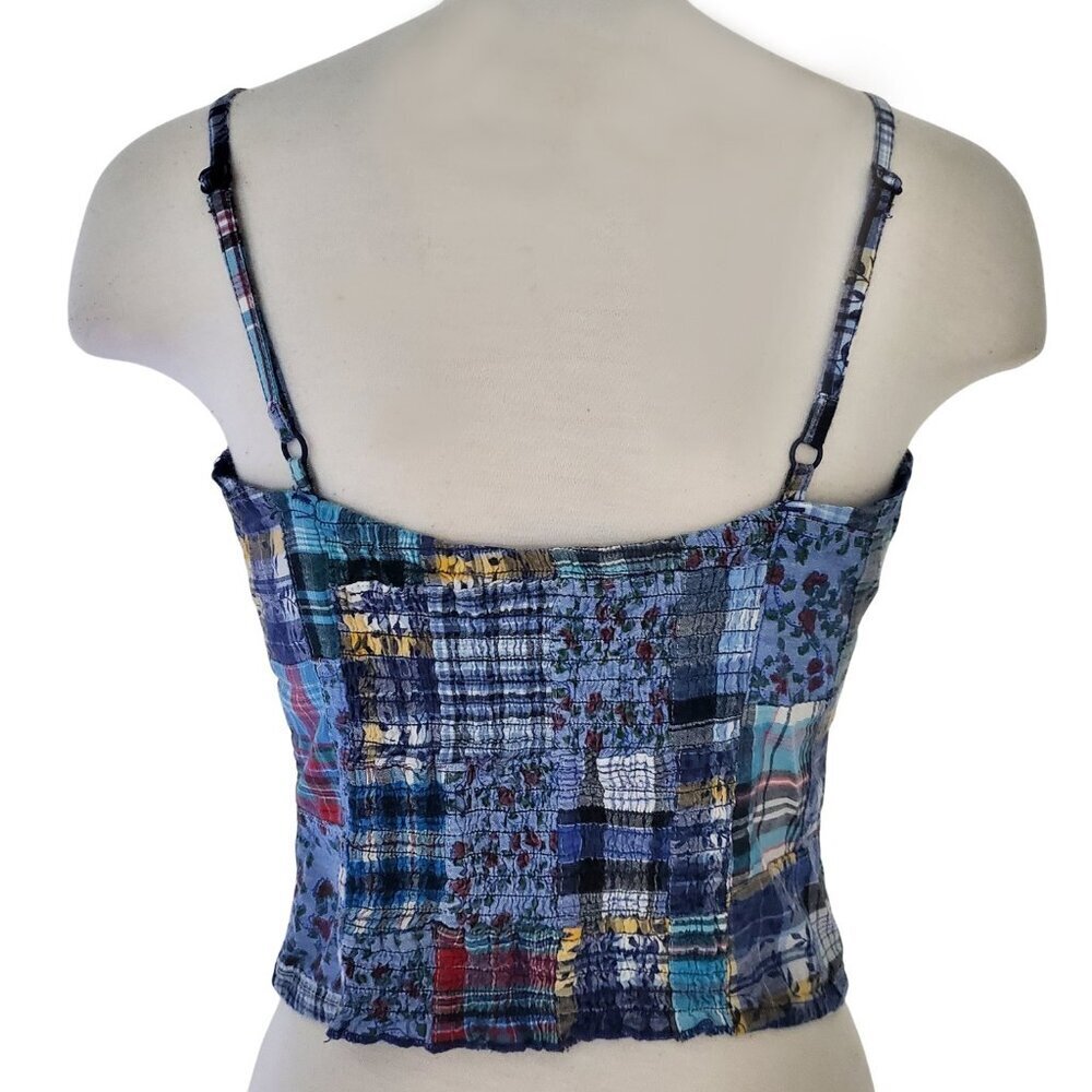 American Rag Patchwork Bustier Cami Top Pearl Sna… - image 5